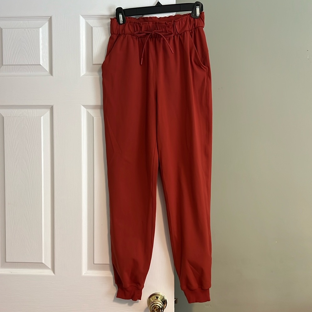 lululemon athletica Brick Red Jogger Pants